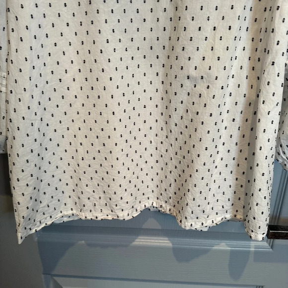 Fat Face Imogen Embroidered Blouse Size Large Peasant Boho Hippie Balloon Sleeve - Picture 10 of 16